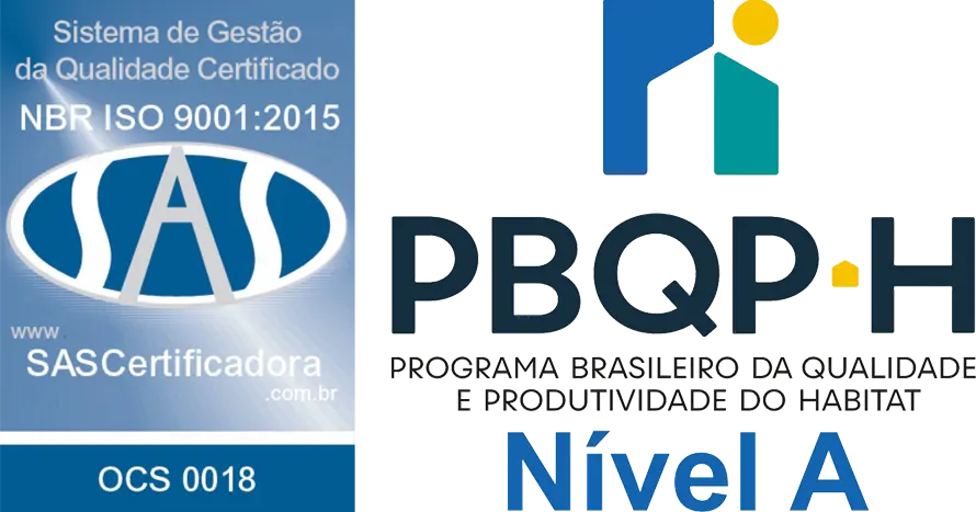 Certificações PBQP-H e ISO 9001